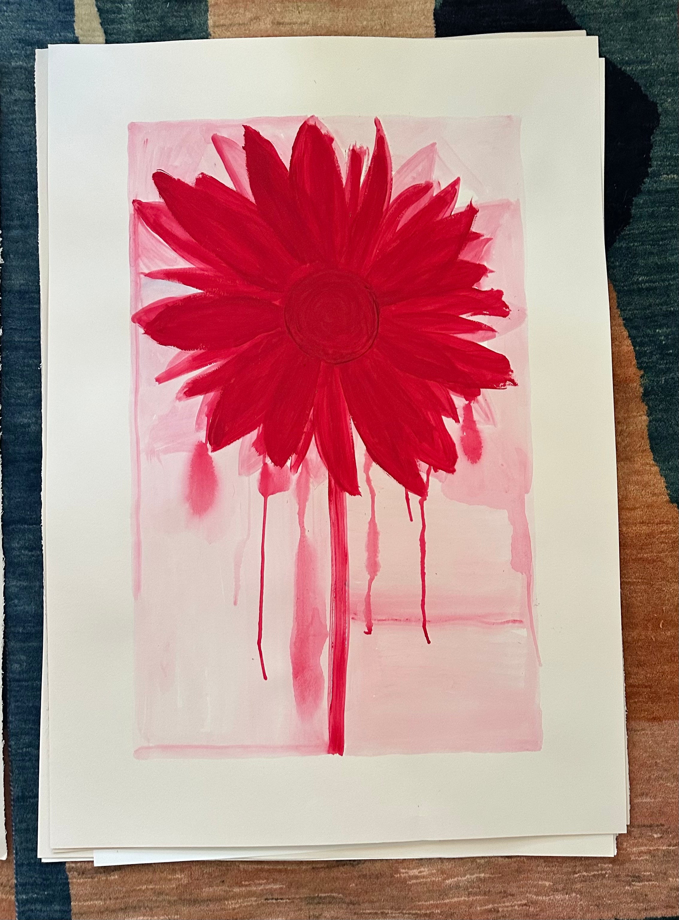 red-narcissus-painting-margiana-charlotte-denise-paulette-martin