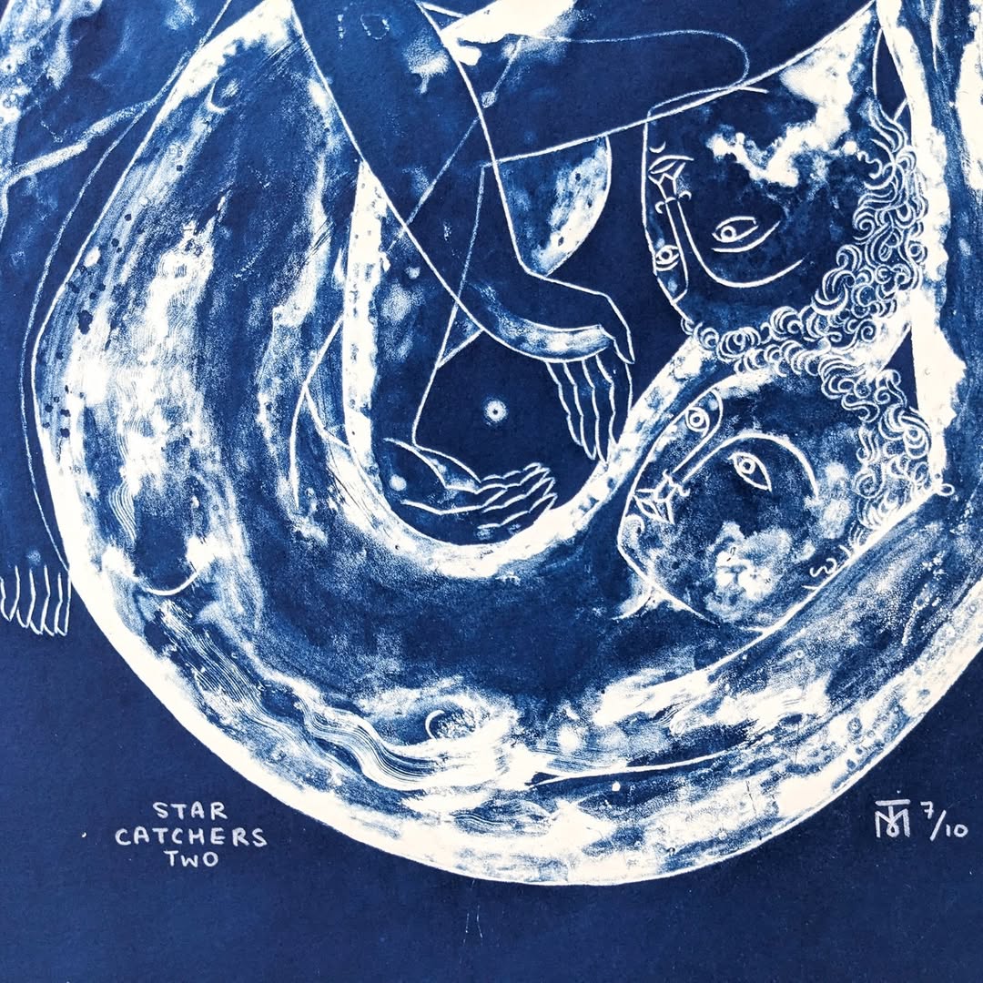 Cyanotype print | Star Catchers II