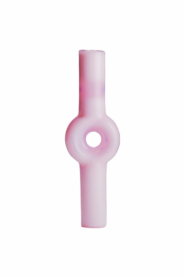 Matte pink glass pipe by Laundry Day, available at www.cuemars.com