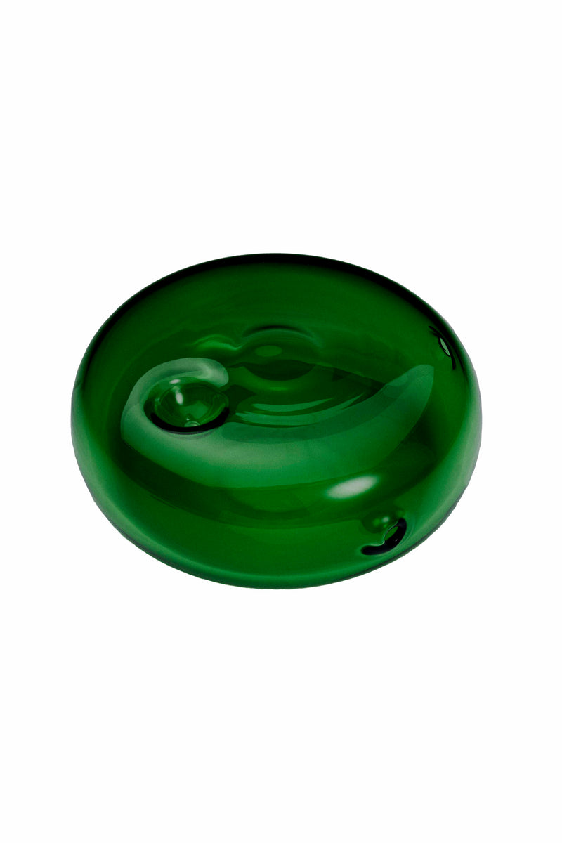 Laundry Day Glass Pipe - 'Charlotte' Green Smoking Accessory available at Cuemars London