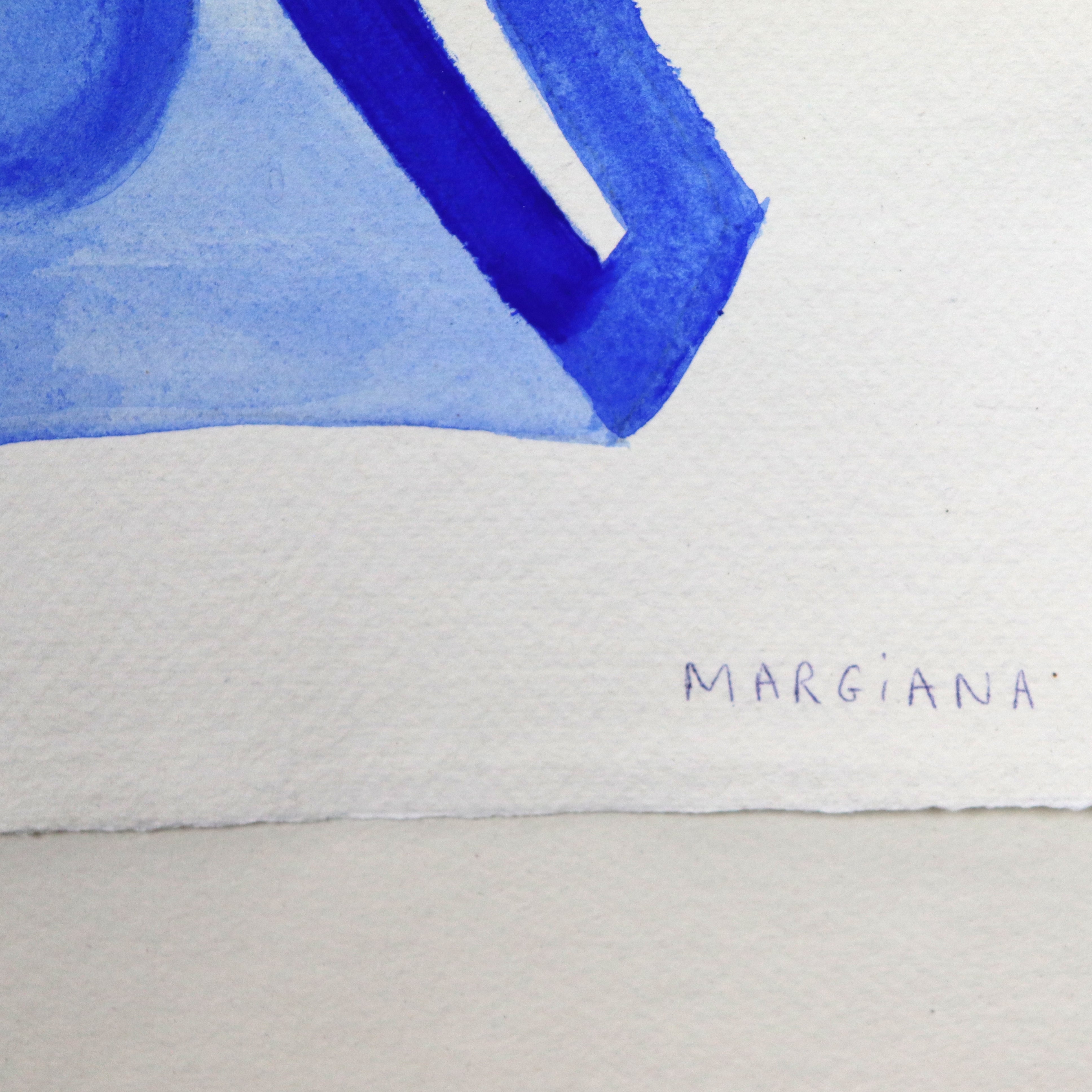 Margiana-original-painting-acrylic-on-paper-blue-vase-studyII-cuemars