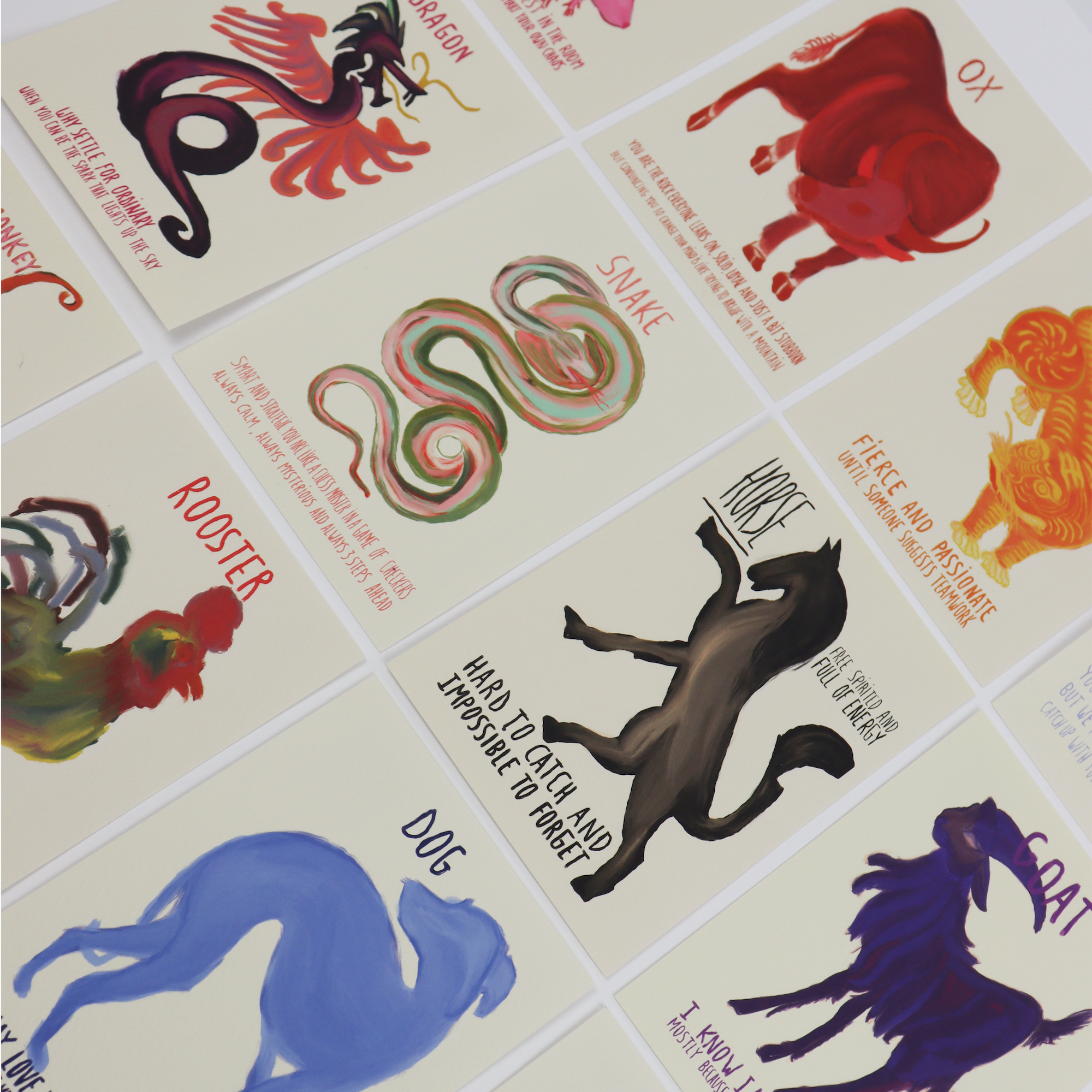 LUNAR SIGNS ZODIAC | POSTCARDS SET