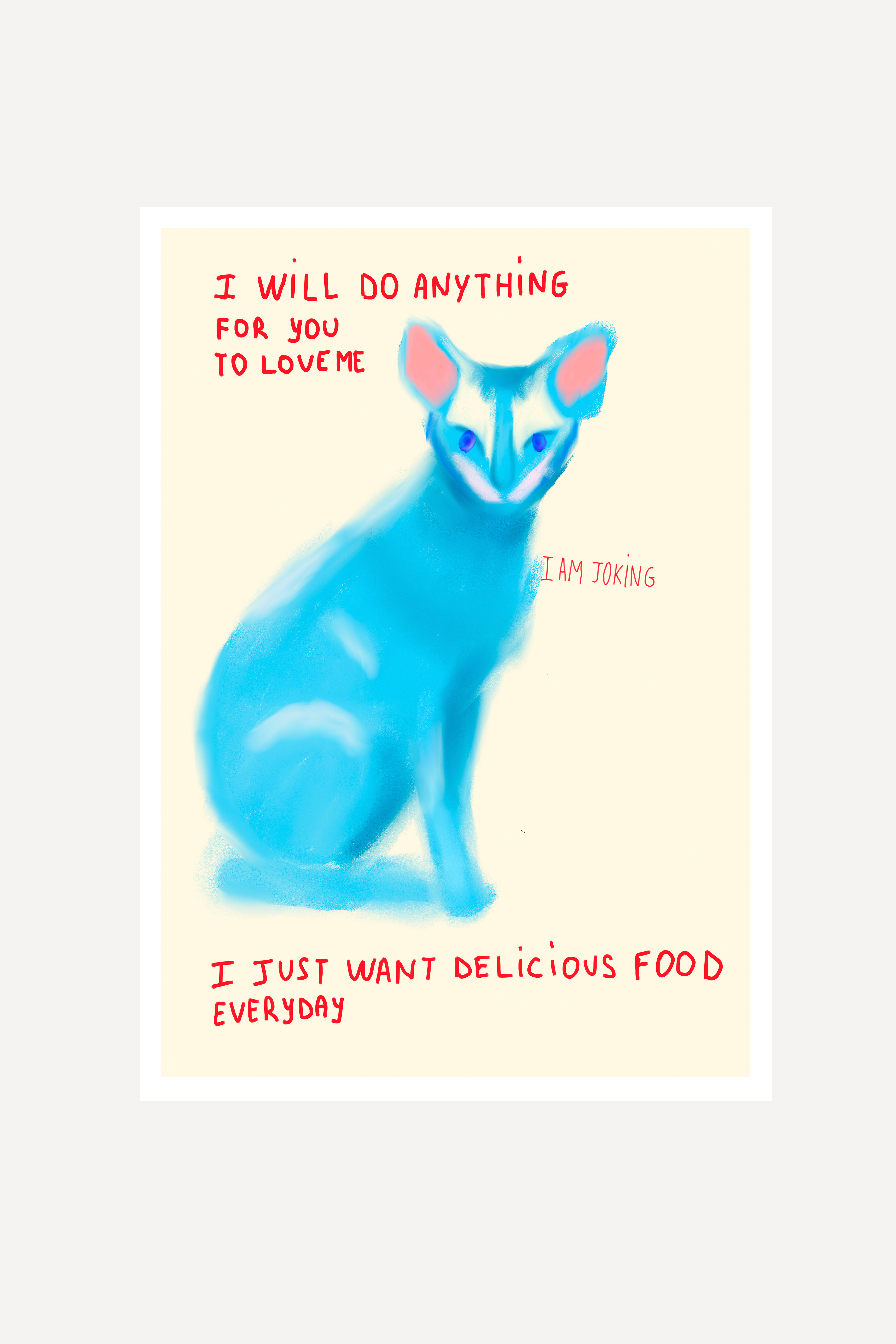 Mean cat | Print