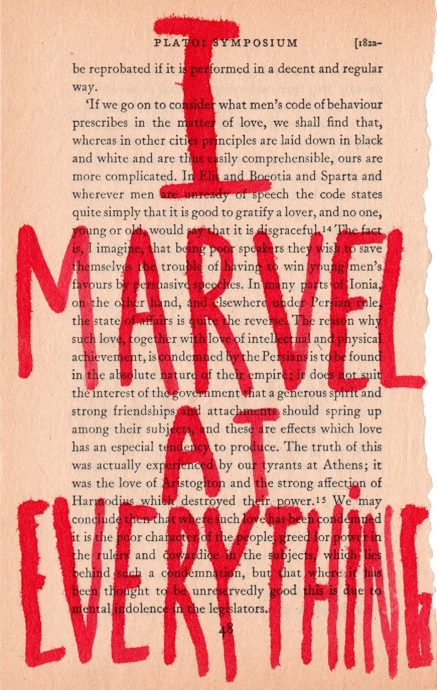 I marvel at everything