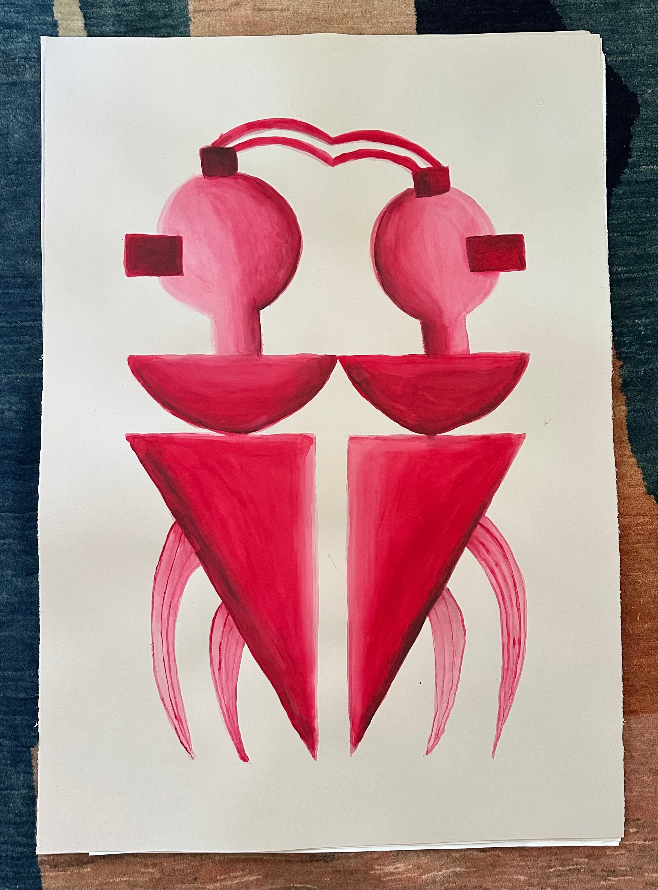 margiana-my-siamese-mind-red-original-charlotte-denise-paulette-martin