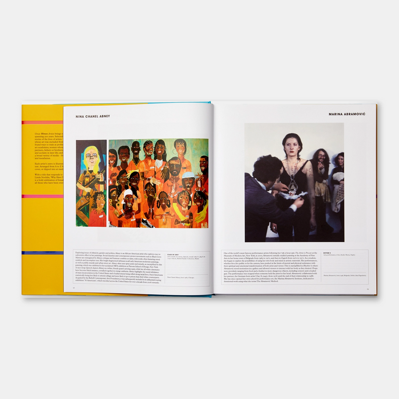 Nina Chanel Abney and Marina Abramovic for the book Great Women Artists, published by Phaidon, available at www.cuemars.com