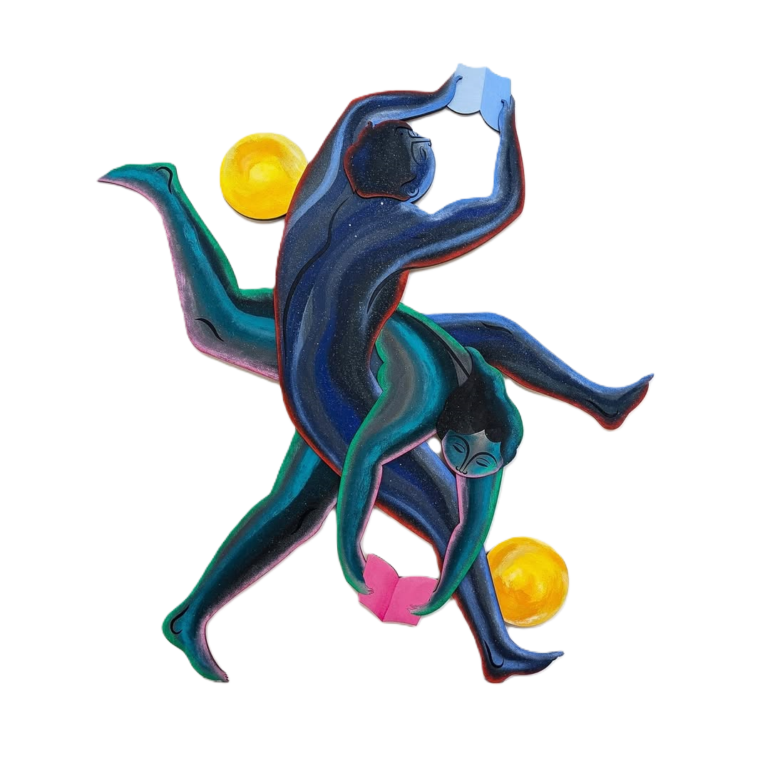 tom-berry-layered-painting-coupling-a-good-book-limited-edition-cuemars