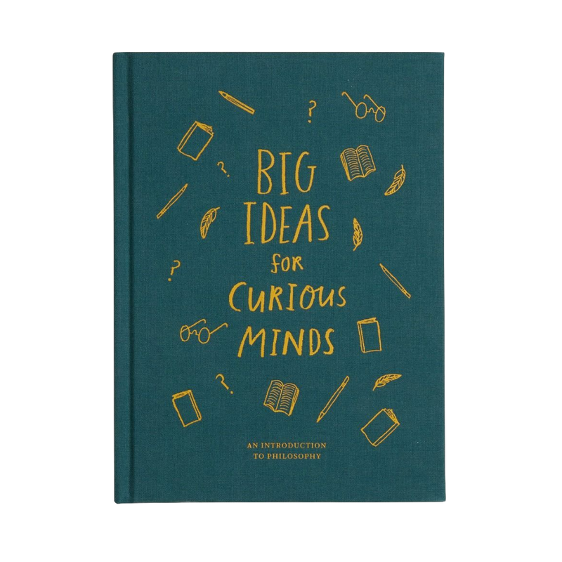 Cover of Big ideas for Curious Minds, a book that introduces philosophy to children and develop their great instinct for the future