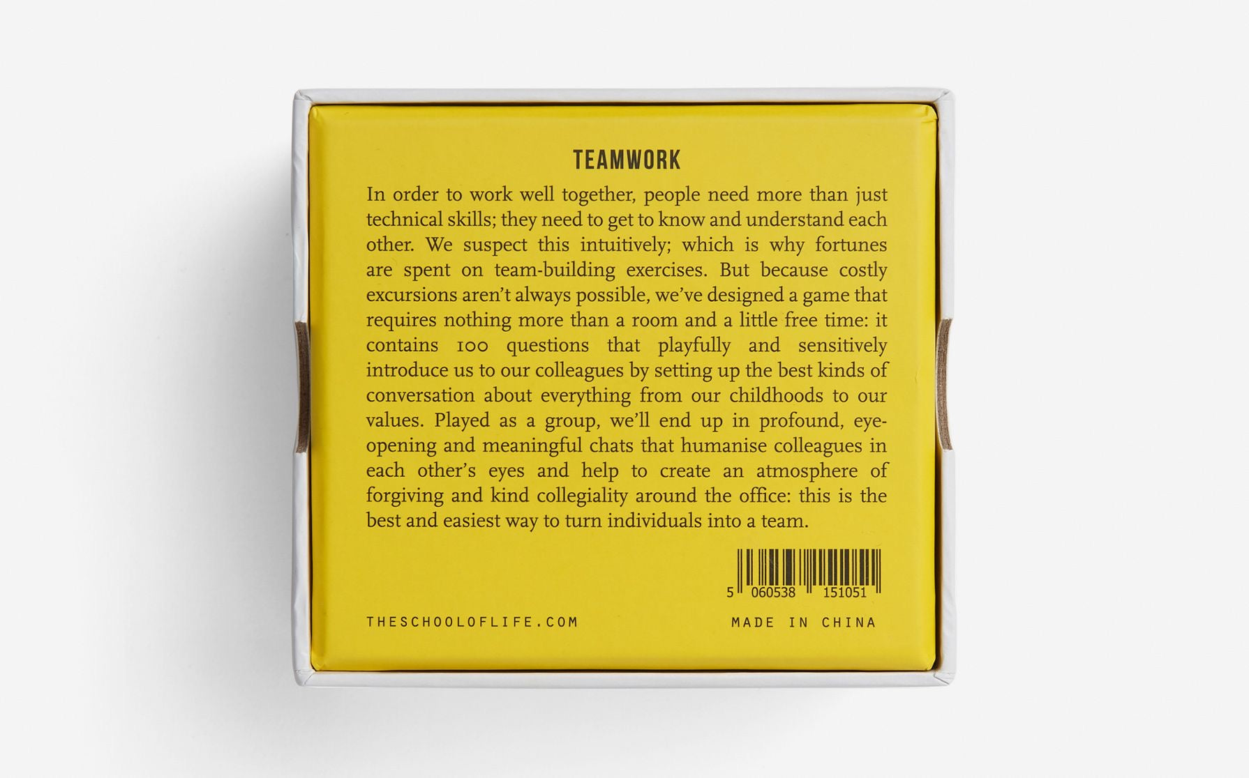 Teamwork Card Game Blurb by The School of Life London