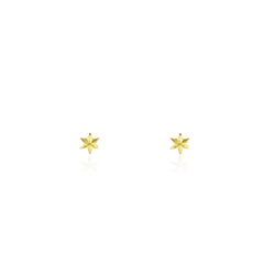 23ct gold plated Silver Star stud earrings by Momocreatura