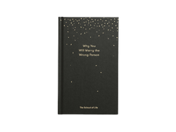 Black and gold book called Why you will marry the wrong person by The school of life. Available at cuemars.com