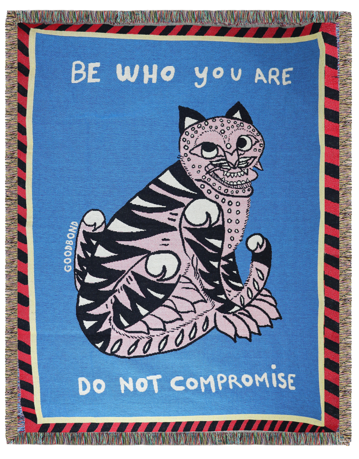 woven-cotton-throw-goodbond-blue-cat--throw-cuemars