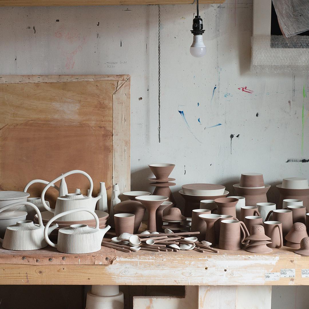 Turning earth into sculptural household items