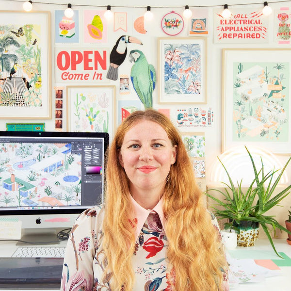 SOAKING UP THE COLOURS OF JACQUELINE COLLEY'S JOYFUL ART !