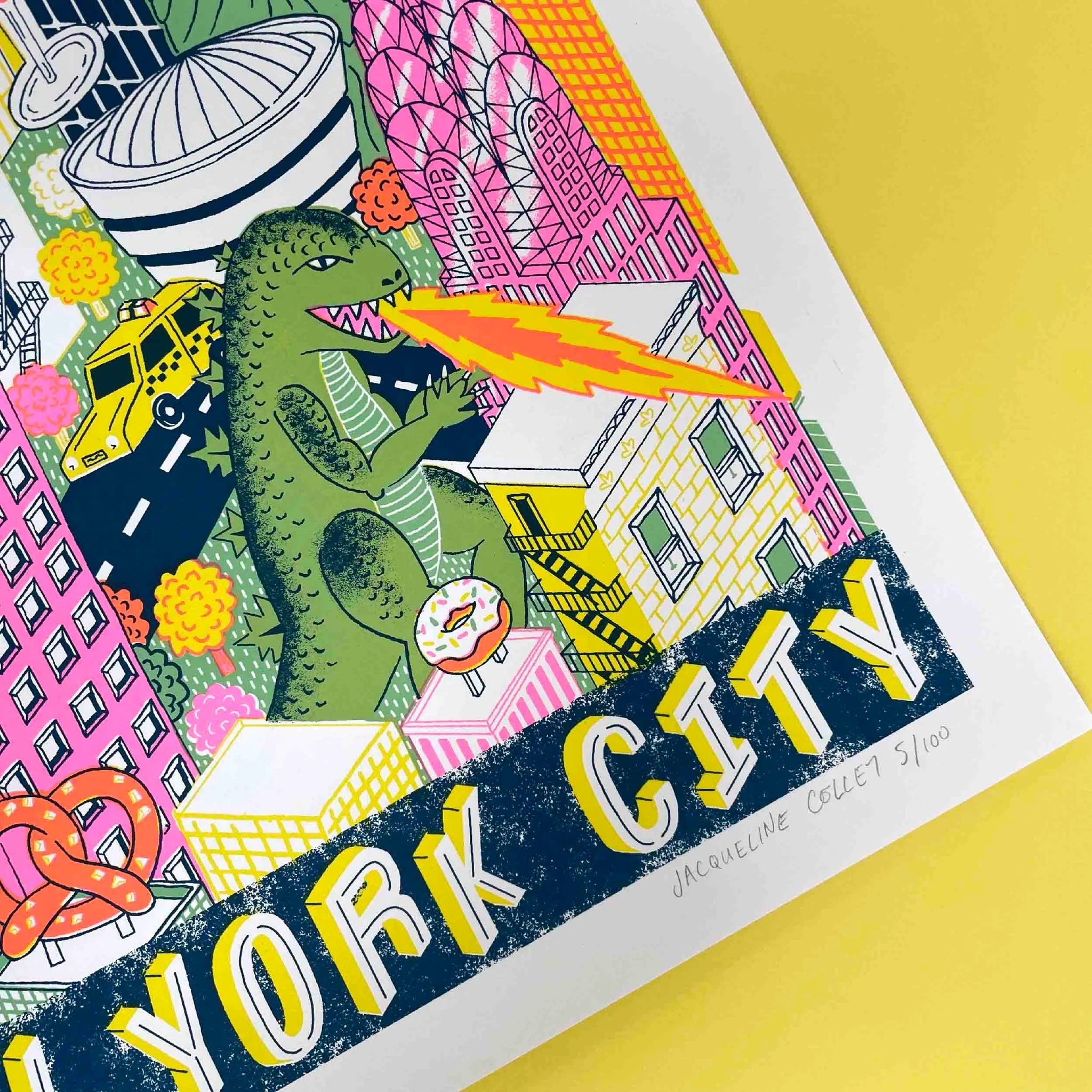 New-York-City-Silk-Screen-Print-Jacqueline-Colley-cuemars