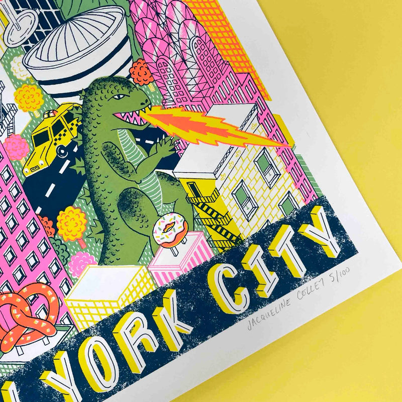 New-York-City-Silk-Screen-Print-Jacqueline-Colley-cuemars
