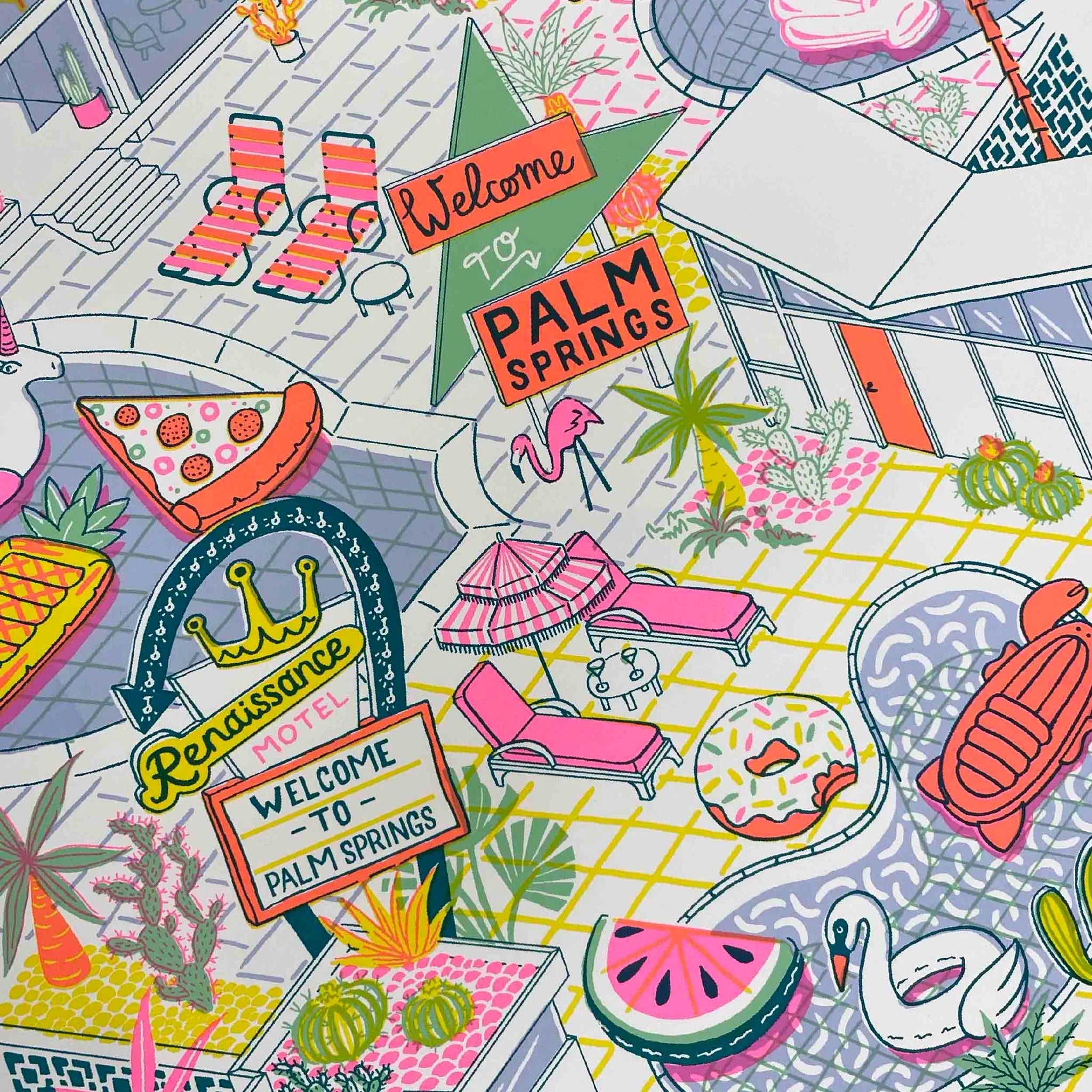 Palm-Springs-Silk-Screen-Print-Jacqueline-Colley-cuemars