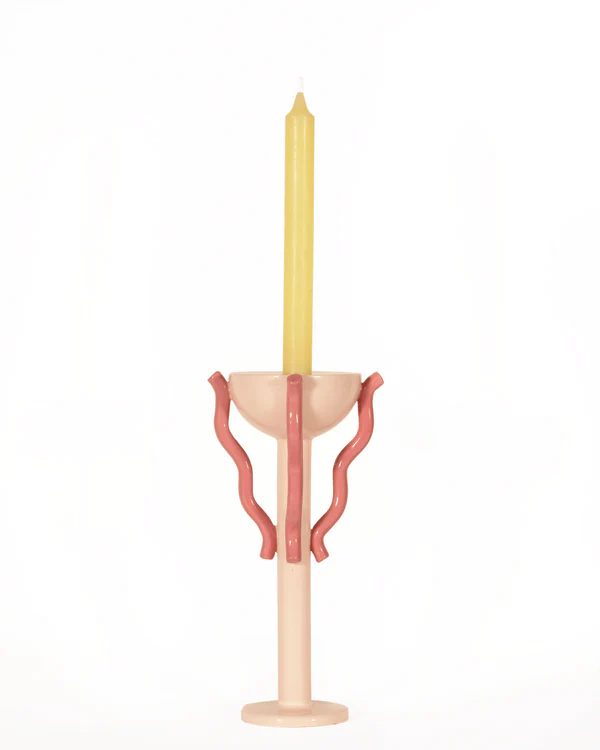 Corallo ceramic candle holder by Arianna de Luca, available at www.cuemars.com