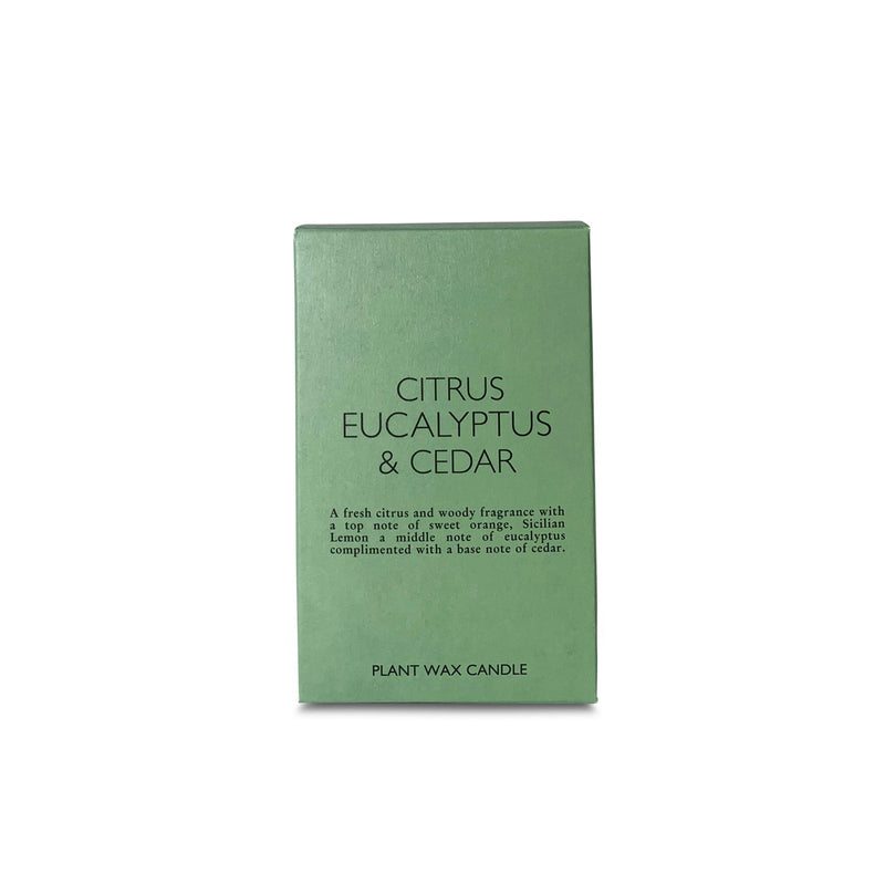 Ceramic candle | Citrus, Eucalyptus & Cedar cuemars