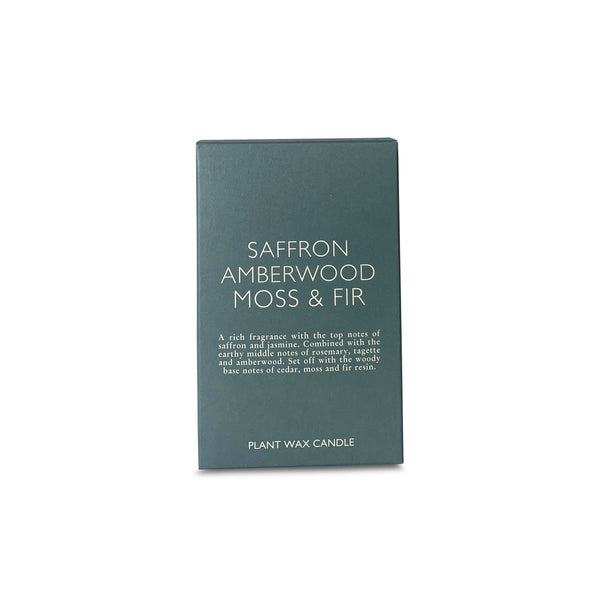 Ceramic candle | Saffron, Amber, Moss  & Fir cuemars