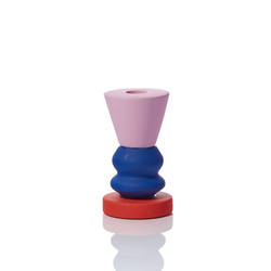 Pastel colours Cobalt ceramic candle holder by British brand Maegen, available at www.cuemars.com