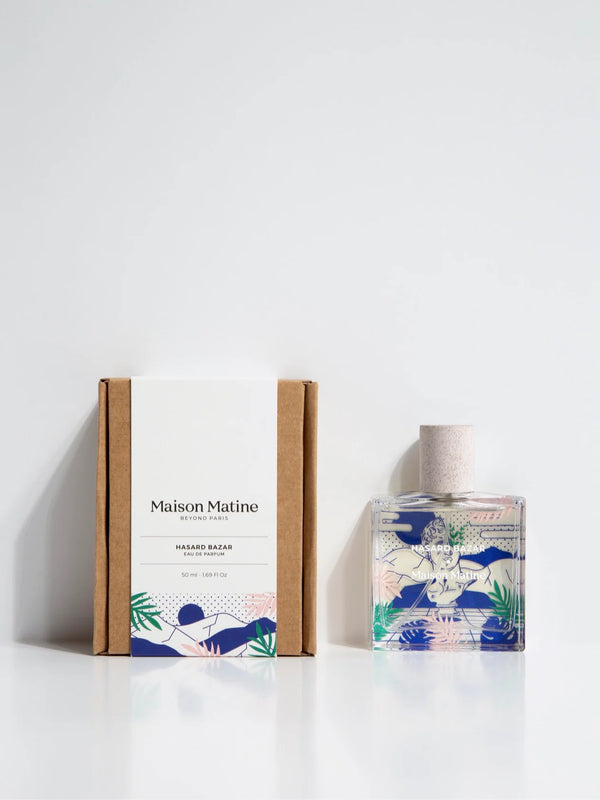 Bottle of perfume by Maison Matin available at www.cuemars.com