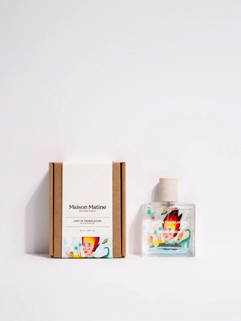 Bottle of perfume by Maison Matin available at www.cuemars.com