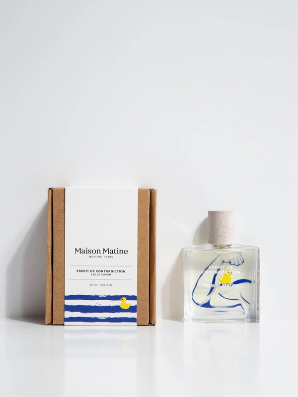 Bottle of perfume by Maison Matin available at www.cuemars.com
