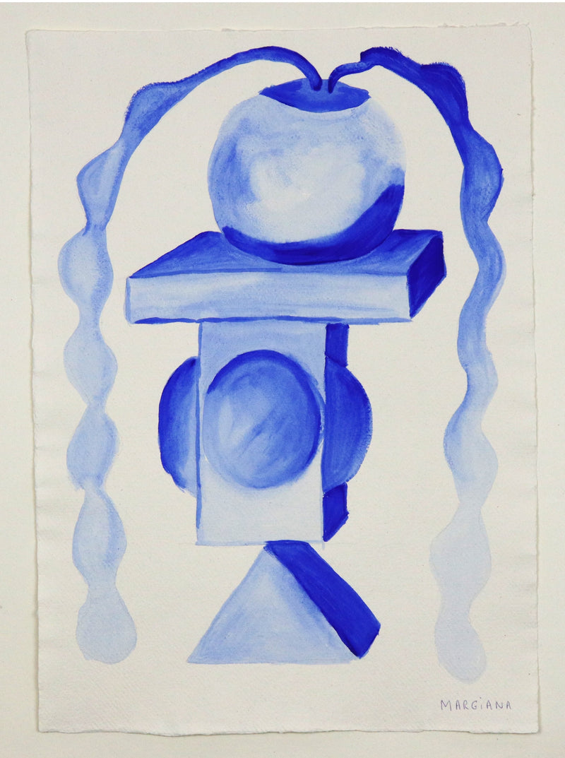 Margiana-original-painting-acrylic-on-paper-blue-vase-studyI-cuemars