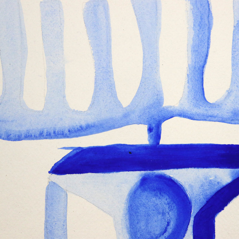 Margiana-original-painting-acrylic-on-paper-blue-vase-studyII-cuemars