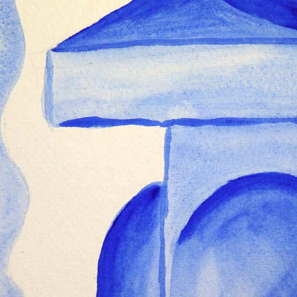 Margiana-original-painting-acrylic-on-paper-blue-vase-studyI-cuemars