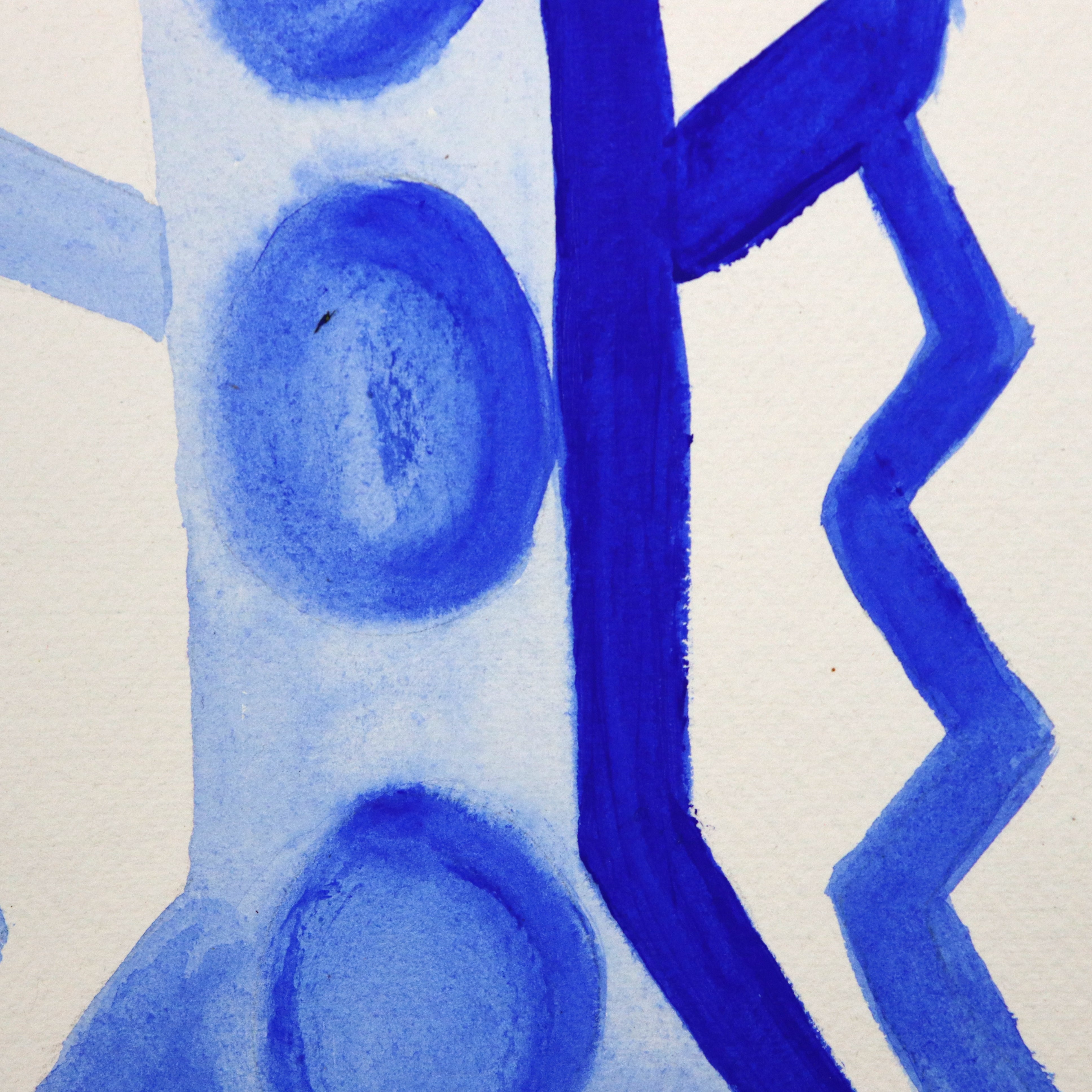 Margiana-original-painting-acrylic-on-paper-blue-vase-studyII-cuemars