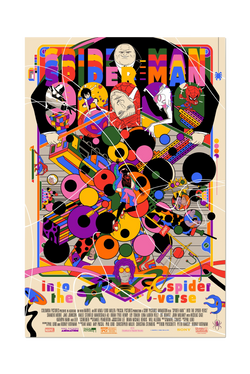 Award winning artist Murugiah interpretation of Spider Man, Into the Spider Verse. Available at www.cuemars.com