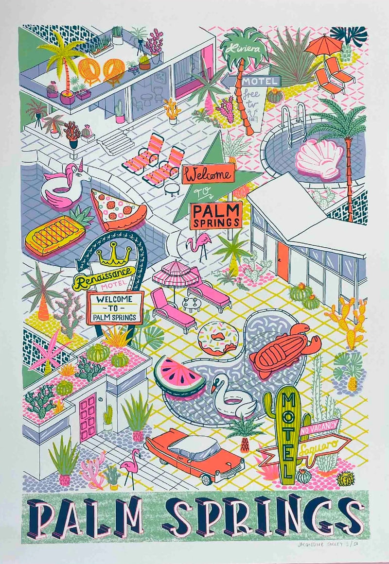 Palm-Springs-Silk-Screen-Print-Jacqueline-Colley-cuemars