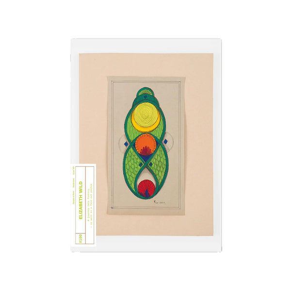 Posterzine issue 100 by the late artist Elisabeth Wild, available at www.cuemars.com