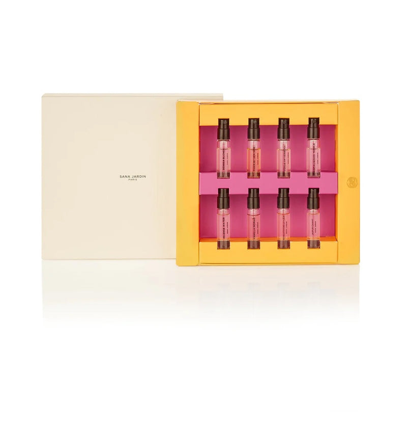 Sana Jardin Paris discovery box set vegan perfumes available at Cuemars