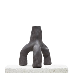 Black tripod candle holder handmade by SIUP, available at www.cuemars.com