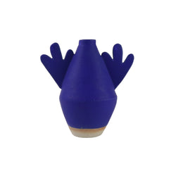 Handmade Flood vase with wiggle arms in blue by Bristolian Sophie Alda