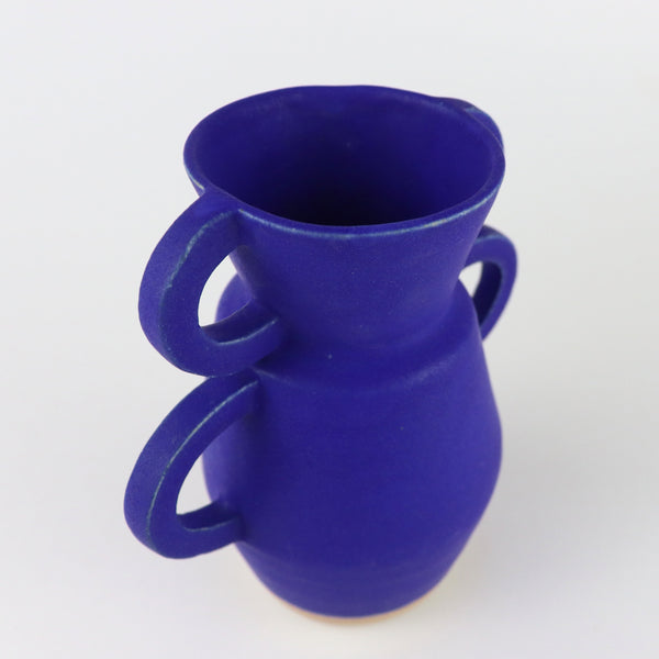 Handmade Flood vase in blue