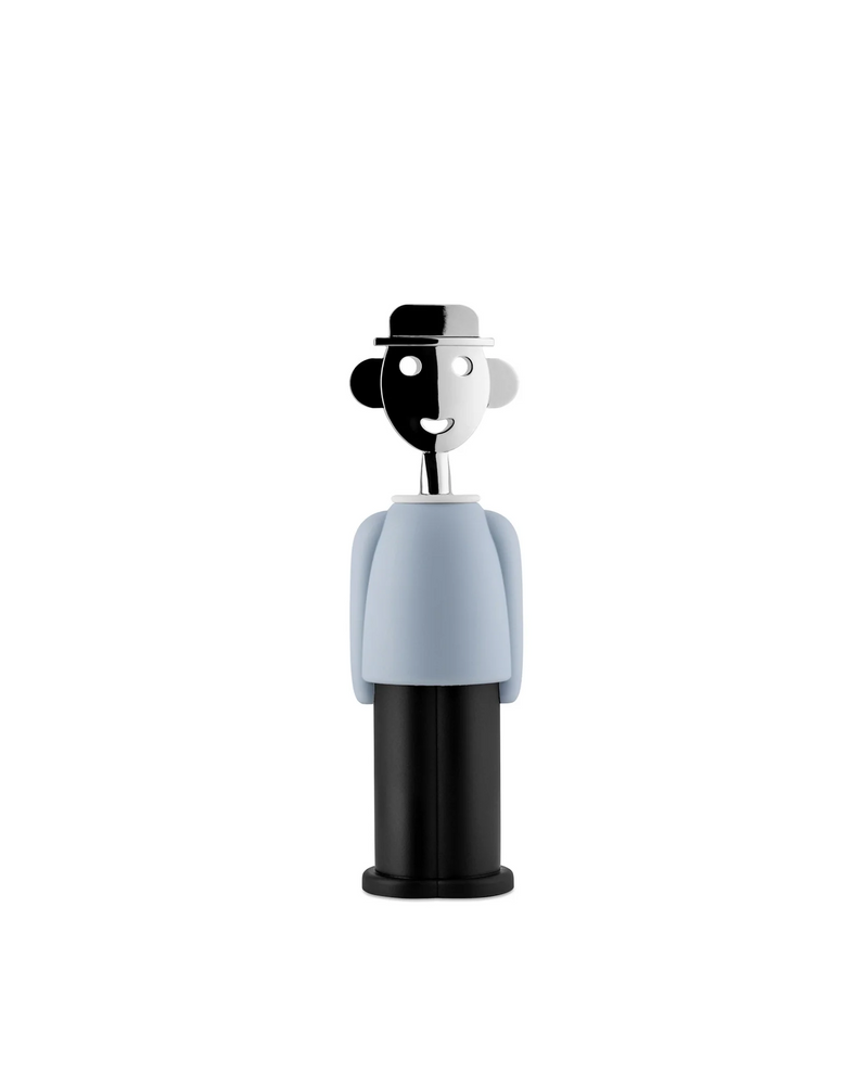 Corkscrew in thermoplastic resin and chrome by Alessi, available at www.cuemars.com