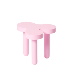 Pastel pink side table with a very organic design by Areaware and Sophie Colle, available at www.cuemars.com