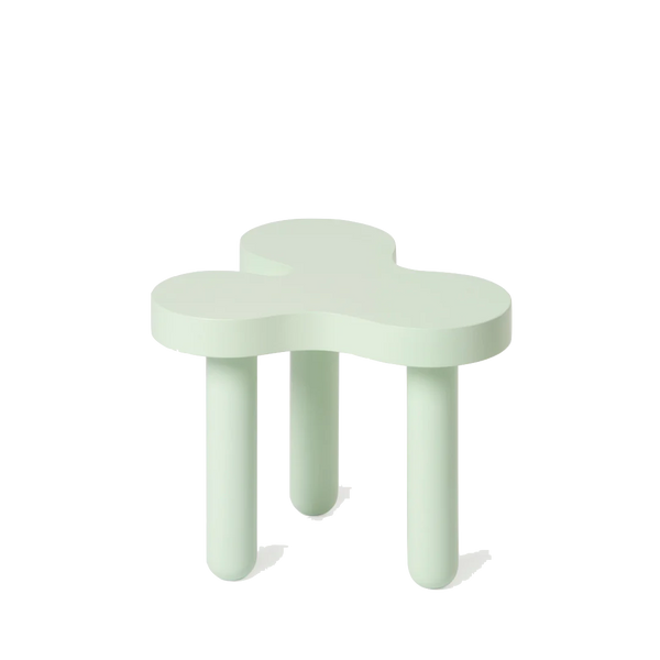 Pastel mint side table with a very organic design by Areaware and Sophie Colle, available at www.cuemars.com