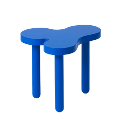 Bright Blue side table with a very organic design by Areaware and Sophie Colle, available at www.cuemars.com
