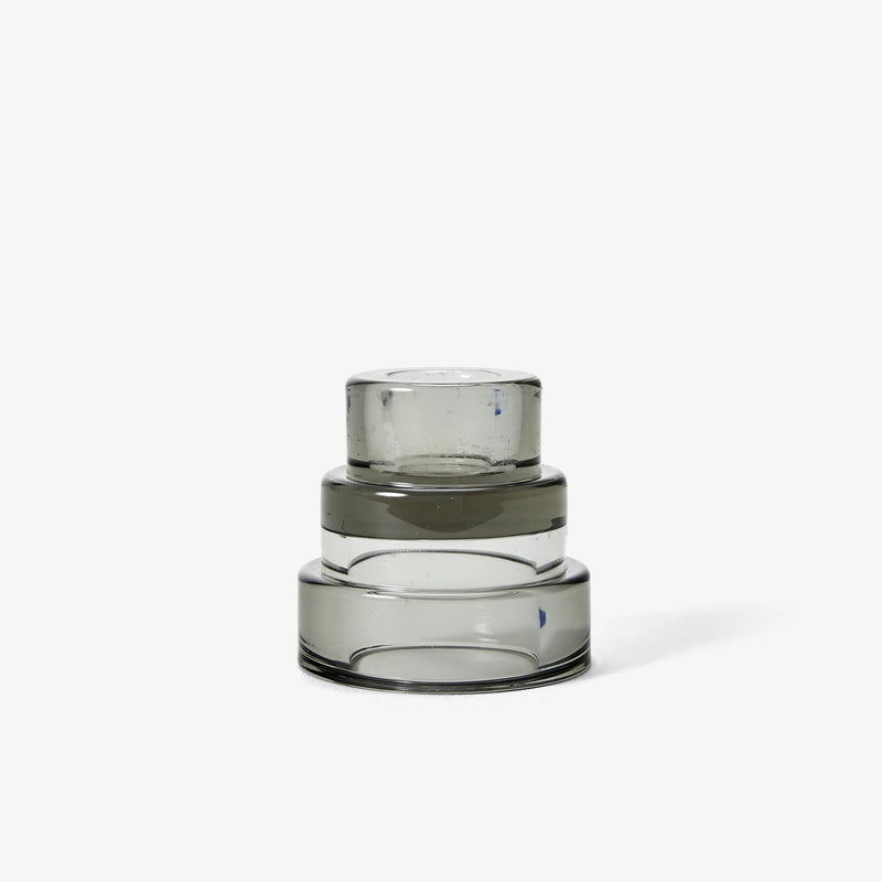 Glass Grey candle holder by areaway, available at www.cuemars.com