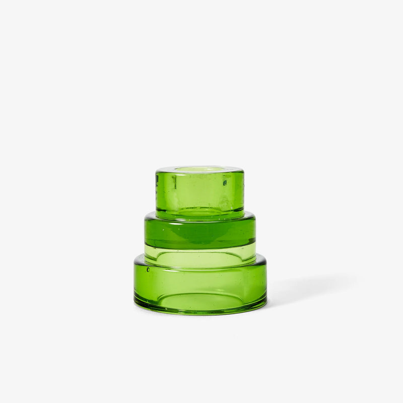Glass Green candle holder by areaway, available at www.cuemars.com