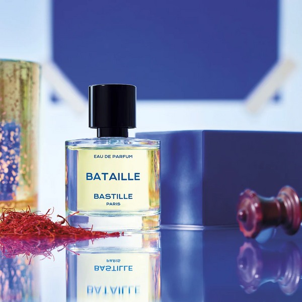 Spicy, raw, full of character eau de Parfum created for Bastille Paris, available at www.cuemars.com  Edit alt text