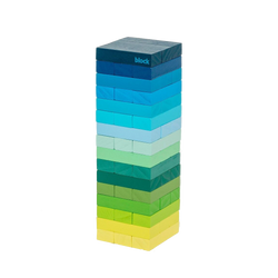 Colourful Gradient Wooden Tower, by British homeware brand Block Design, available at www.cuemars.com