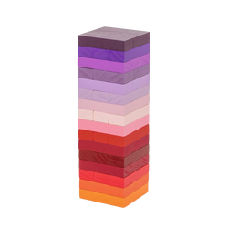 Colourful Gradient Wooden Tower, by British homeware brand Block Design, available at www.cuemars.com