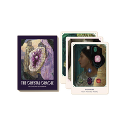 Crystals inspired oracle with guidebook by Broccoli Mag, available at www.cuemars.com