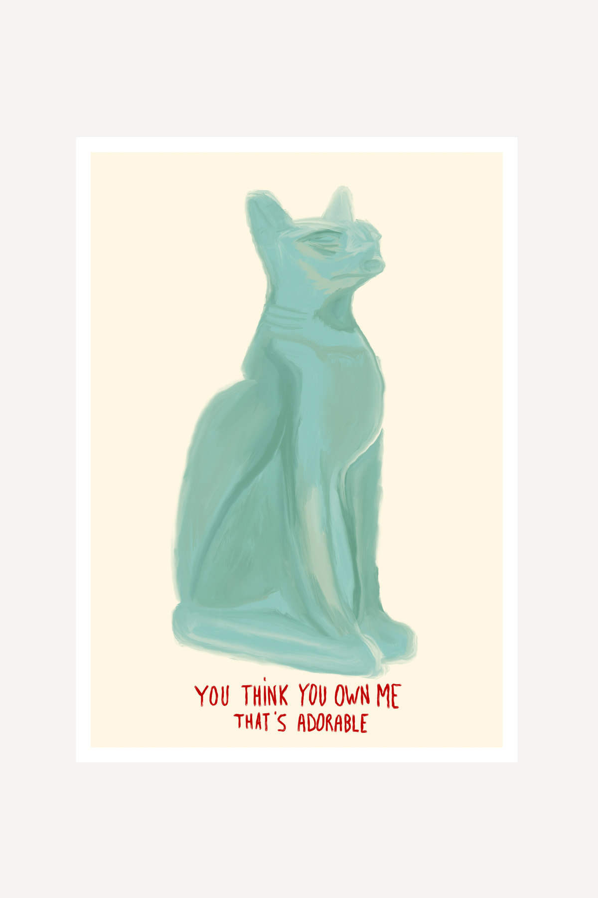 The cat artefact  | Print
